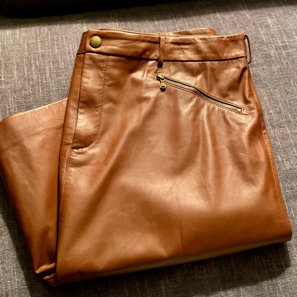 Lauren Ralph Lauren Leather Pencil Skirt 16 - Picture 2 of 10